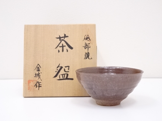 JAPANESE TEA CEREMONY TOBE WARE TEA BOWL / CHAWAN